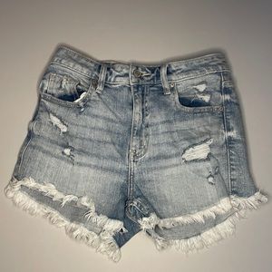 Eunia super high rise cut off jean shorts XS